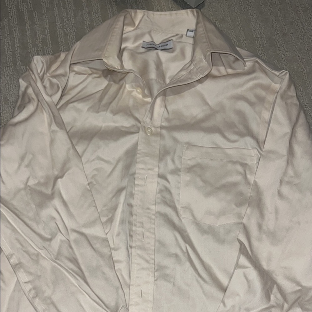 Joseph Abouud mens cream polo size large brand new